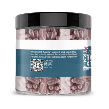 Earthborn Elements Cranberry Extract 200 Capsules – Pure & Undiluted, No Additives (Pack of 2)