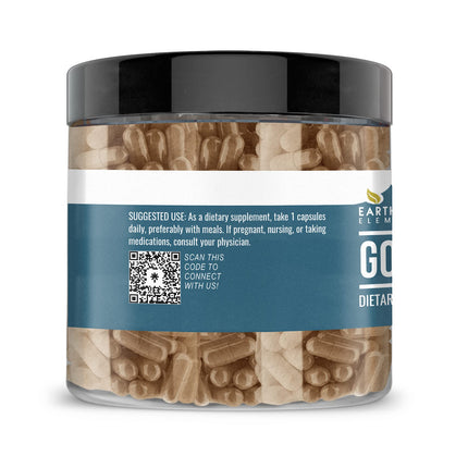 Earthborn Elements Golden Thread Capsules – 200 Count, Pure & Undiluted