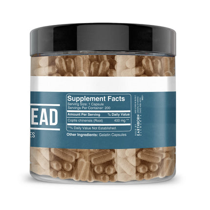 Earthborn Elements Golden Thread Capsules – 200 Count, Pure & Undiluted