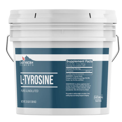 Earthborn Elements L-Tyrosine Powder – 1 Gallon, Pure & Undiluted