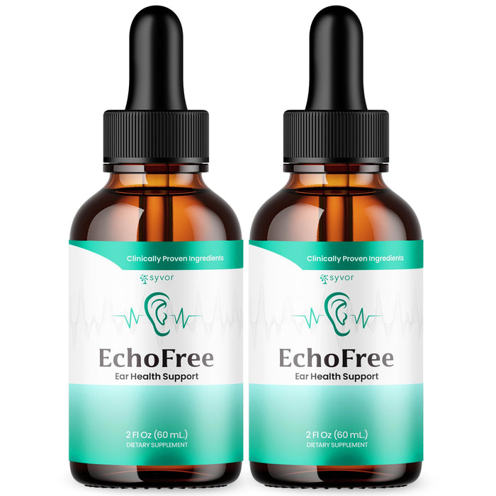 Echo Free Drops 2 Pack - Ear Health Support, Plant-Based, All-Natural (60 Servings)