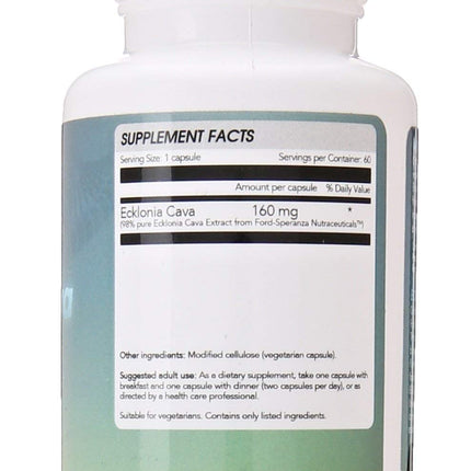 Ortho Nutrition Ecklonia Cava Extract - 99% Purity, 50% Polyphenols, 320mg Daily Serving, 60 Capsules