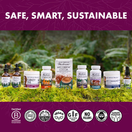 Host Defense Turkey Tail Capsules - 240 ct (Two 120 ct) - Immune & Digestive Health