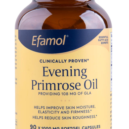 Efamol Evening Primrose Oil 90 Softgels – Skin Moisture, Elasticity & Firmness | 11% GLA