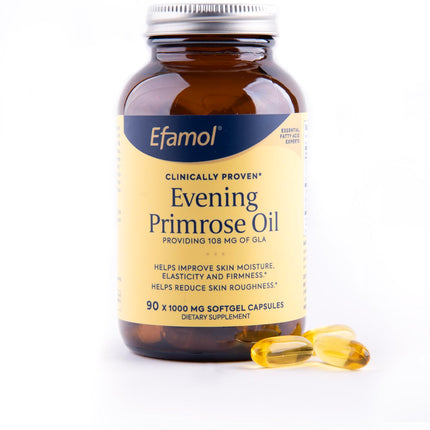 Efamol Evening Primrose Oil 90 Softgels – Skin Moisture, Elasticity & Firmness | 11% GLA