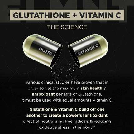ELMNT 2150mg Super Liposomal Glutathione – Vitamin C + Quercetin (90 Pills, Non-GMO)