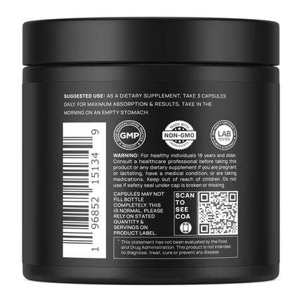 ELMNT 2150mg Super Liposomal Glutathione – Vitamin C + Quercetin (90 Pills, Non-GMO)