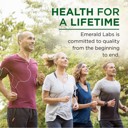 EMERALD LABS B-Healthy - Vegan Vitamin B Complex with Methylated Folic Acid & Full-Spectrum B Vitamins - 120 Veg Capsules
