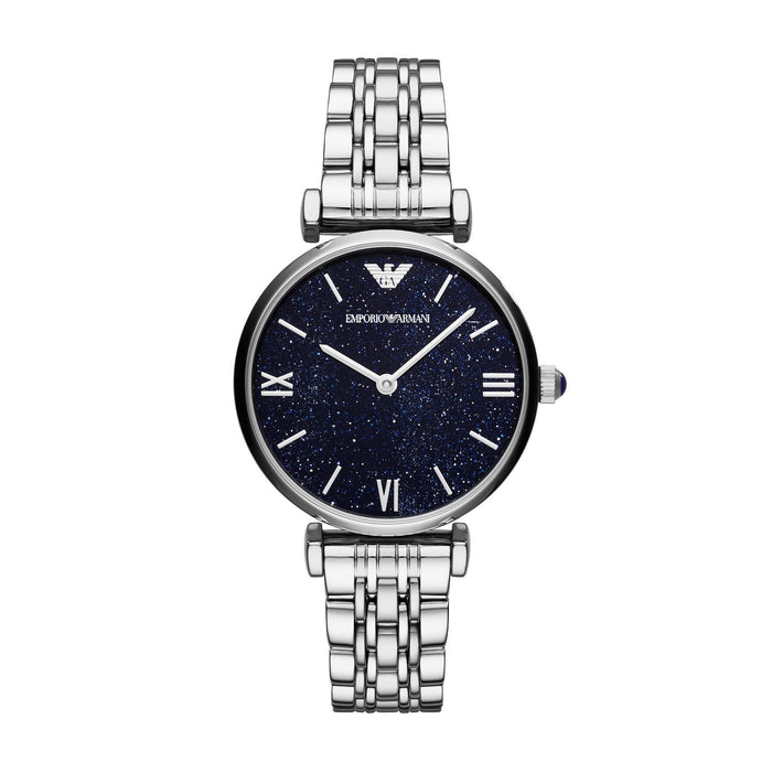 Emporio Armani AR11091 Gianni T-Bar Silver Watch