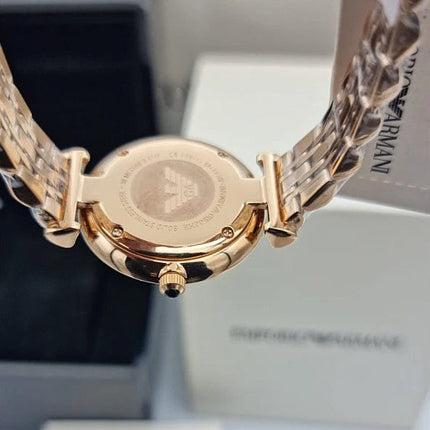 Emporio Armani AR11145 Gianni T-Bar Women's Rose Gold Watch
