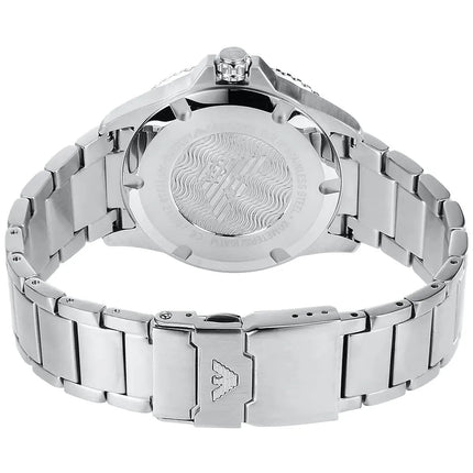 Emporio Armani AR11339 Men's Diver Style Silver & Blue Watch