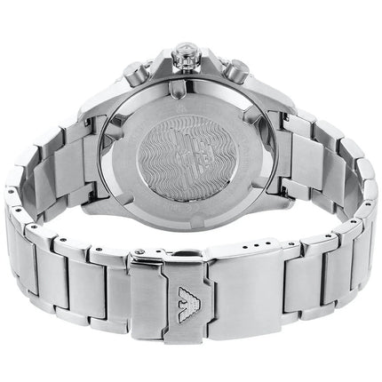 Emporio Armani AR11360 Men's Diver Style Silver & Black Watch