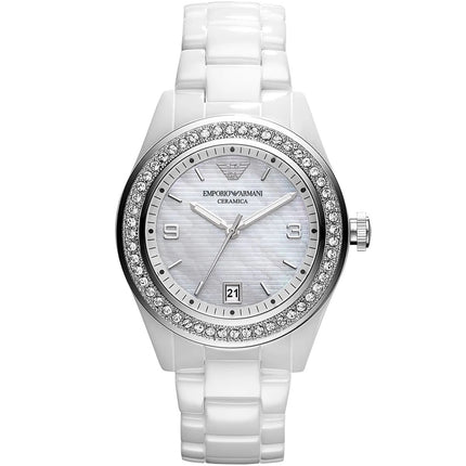 Emporio Armani AR1426 Ceramica Women's White Watch