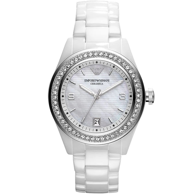 Emporio Armani AR1426 Ceramica Women's White Watch
