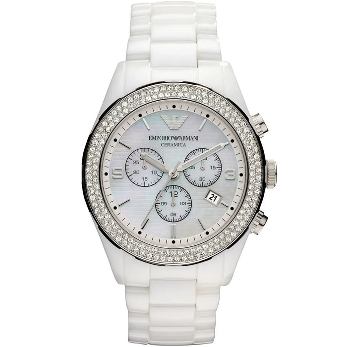 Emporio Armani AR1456 Ceramica Women's White Watch