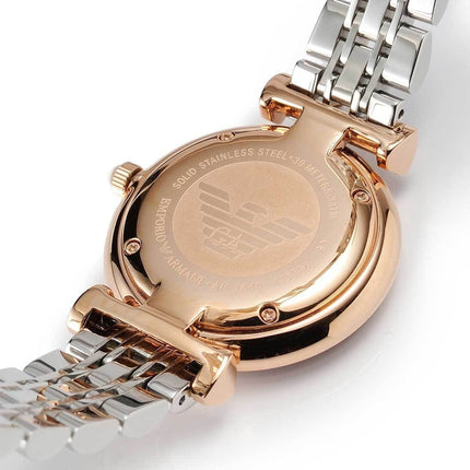 Emporio Armani AR1840 Gianni T-Bar Women's Two-Tone Watch