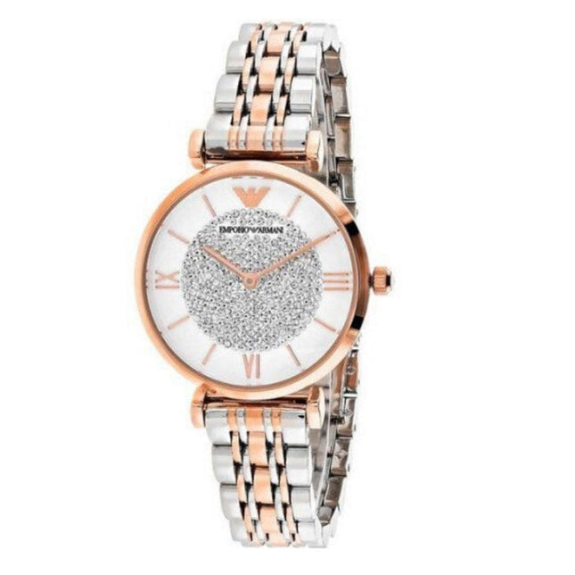 Emporio Armani AR1926 Gianni T-Bar Women's Two-Tone Watch