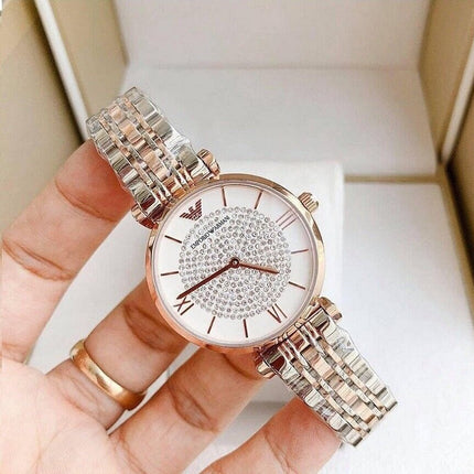 Emporio Armani AR1926 Gianni T-Bar Women's Two-Tone Watch