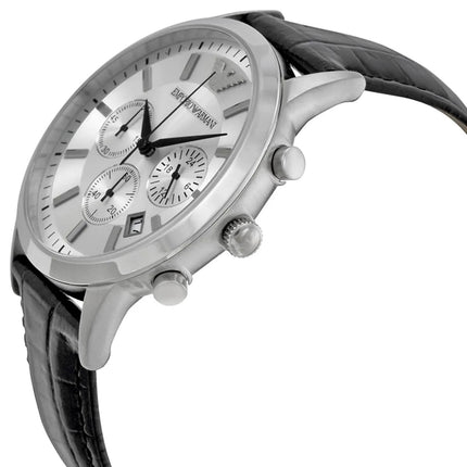 Emporio Armani AR2432 Classic Men's Silver & Black Watch