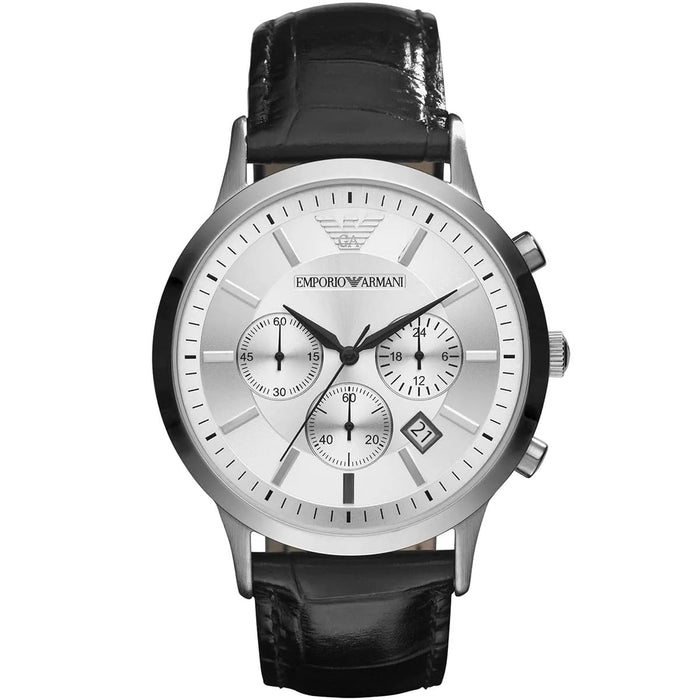 Emporio Armani AR2432 Classic Men's Silver & Black Watch
