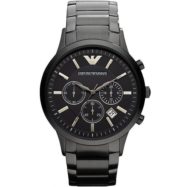 Emporio Armani AR2453 Renato Men's Blackout Watch