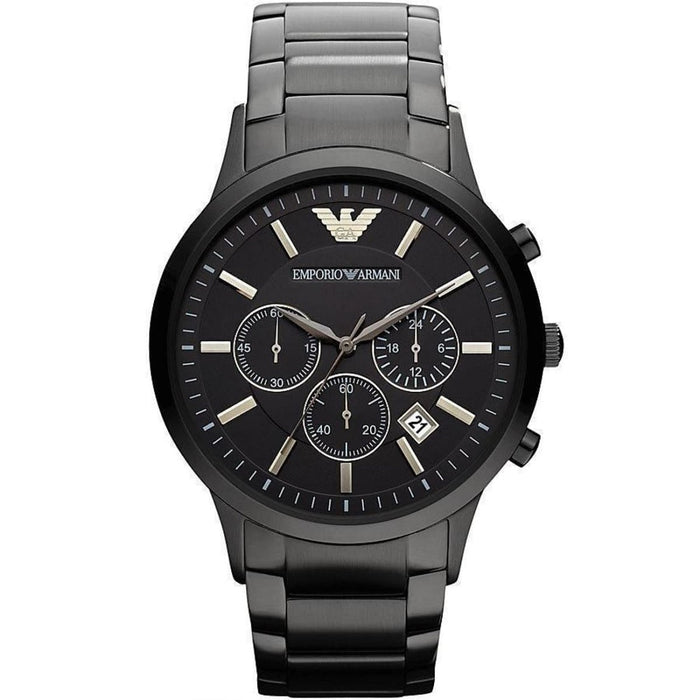 Emporio Armani AR2453 Renato Men's Blackout Watch