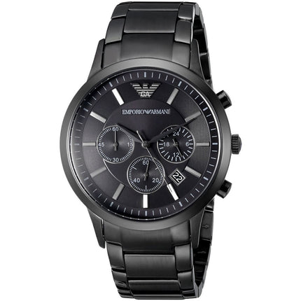 Emporio Armani AR2453 Renato Men's Blackout Watch