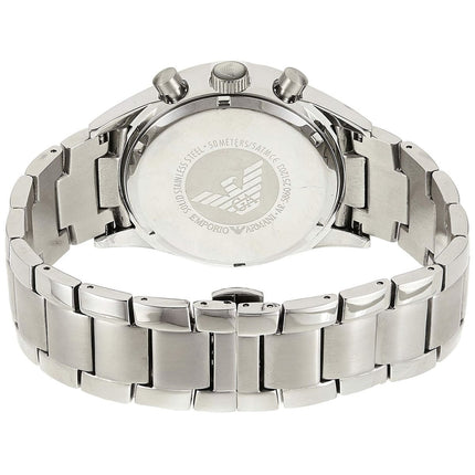 Emporio Armani AR5860 Sportivo Men's Silver & Blue Chronograph