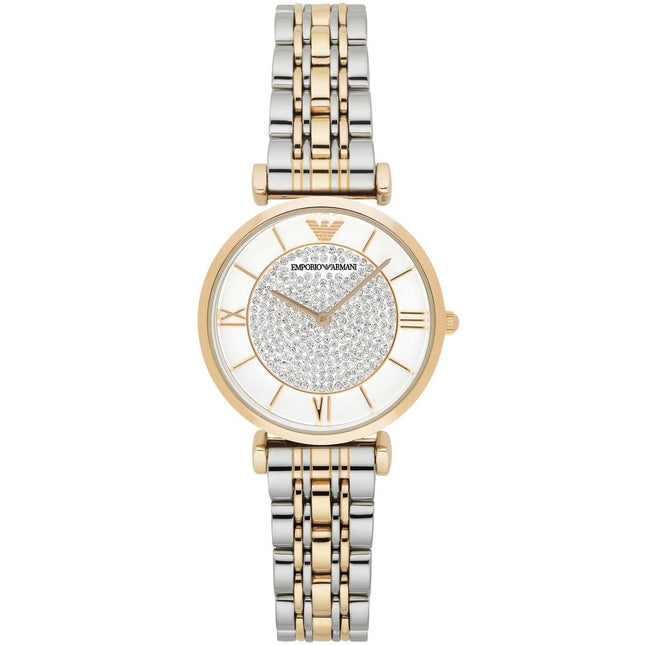 Emporio Armani AR8031 Gianni T-Bar Women's Two-Tone Watch