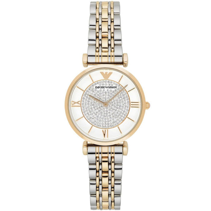 Emporio Armani AR8031 Gianni T-Bar Women's Two-Tone Watch