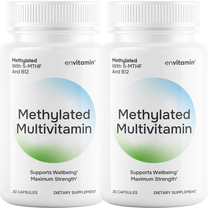 envitamin Methylated Multivitamin & Mineral Complex with L-Methylfolate - 2 Bottle Pack