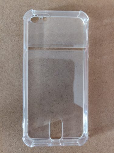 Soft TPU Clear Case With Card Slot - For iPhone 5 / 5s / SE