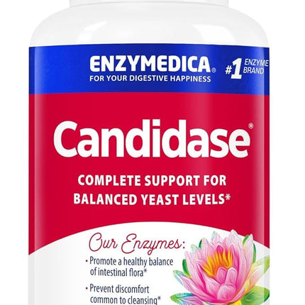 Enzymedica Candidase — Gentle Cleansing Enzymes for Gut Health, 120 Count
