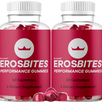 (2 Pack) Eros Bites Gummies - Original Formula - Maximum Strength - 120 Gummies for 2 Months