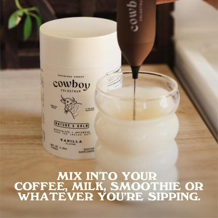 Cowboy Colostrum Powder Travel Packs – First Day Milking, Grass-Fed, Unflavored, 30 Servings