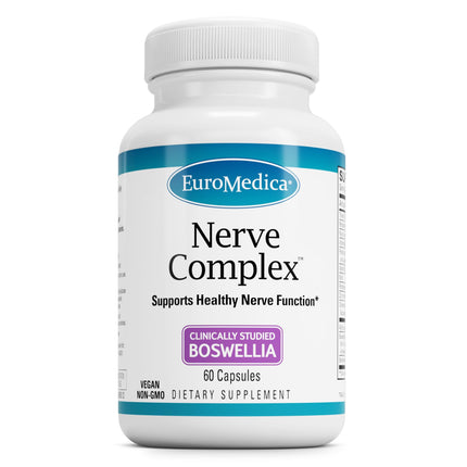 EuroMedica Nerve Complex | Bioactive Vitamin B12, Boswellia Serrata | Nerve & Circulation Support | Vegan Capsules 60
