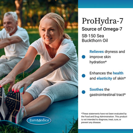 EuroMedica ProHydra-7 – Skin Health Dietary Supplement (60 Softgels)