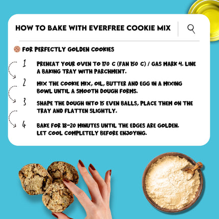 EverFree Gluten-Free Cookie Mix - 350g | Pack of 3