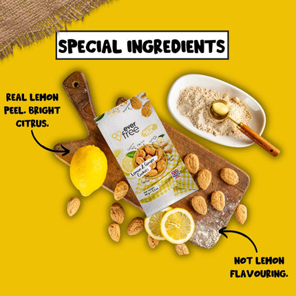 EverFree Lemon and Ginger Gluten-Free Cookies - 90g | Pack of 3