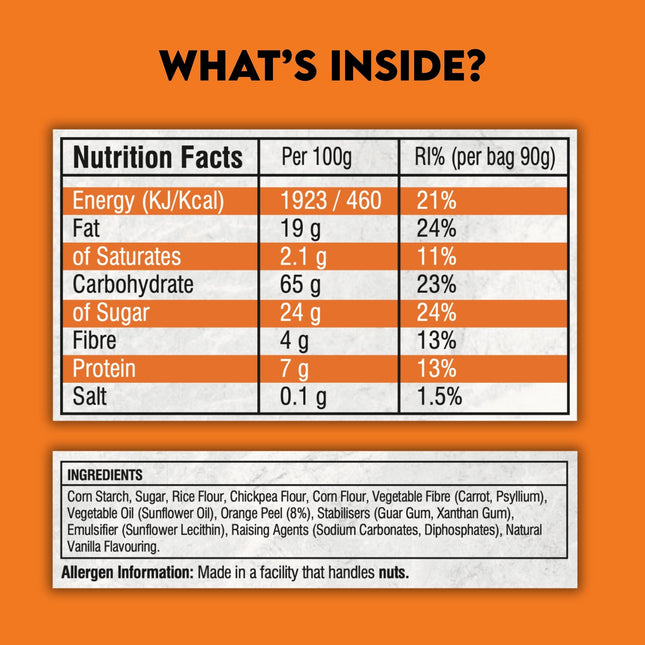 EverFree Orange Gluten-Free Cookies - 90g | Pack of 3