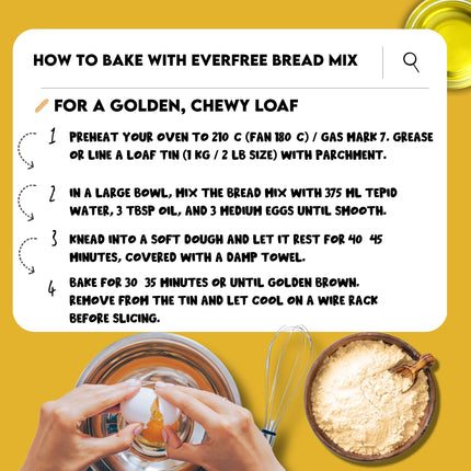 EverFree Gluten-Free Sourdough Bread Mix - 350g | Pack of 3