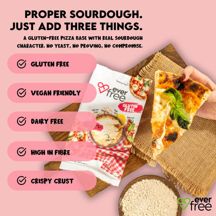 EverFree Gluten-Free Sourdough Pizza Mix - 350g | Pack of 3