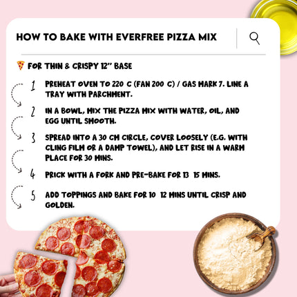 EverFree Gluten-Free Sourdough Pizza Mix - 350g | Pack of 3