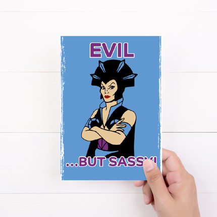 Evil Lyn Birthday Card | Evil but Sassy | Master of The Universe | Retro Card