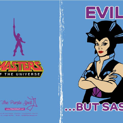 Evil Lyn Birthday Card | Evil but Sassy | Master of The Universe | Retro Card