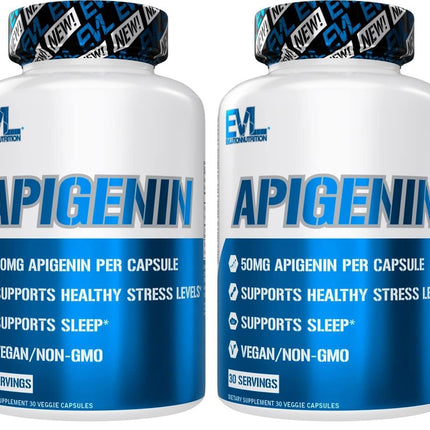 Evlution Pure Apigenin Chamomile 50mg - Sleep & Mood Support | Vegan, Non-GMO
