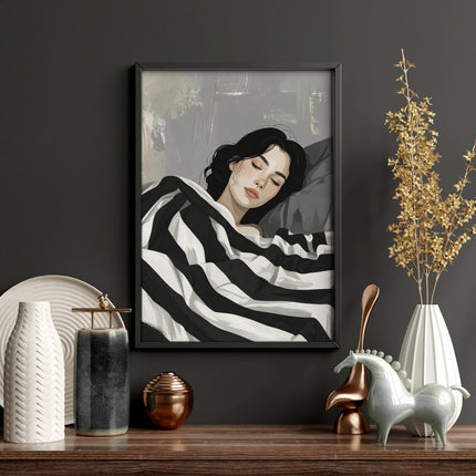Extra Large Wall Art For Living Room | Set of 3 Boho Women Wall art Prints