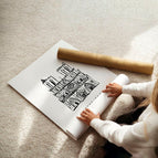Unframed / A4 8.27 x 11.69 in / 21 x 29.7 cm / Satin Photo Paper 280 gsm