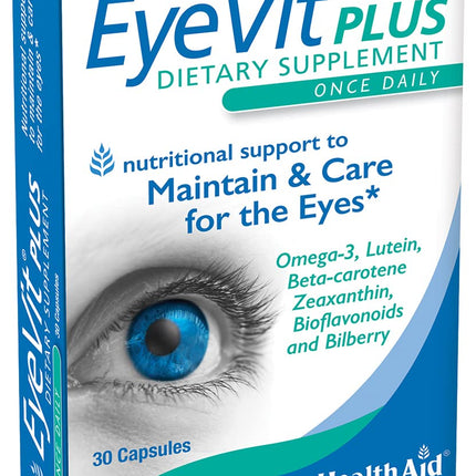 EyeVit Plus: Daily Eye Health Supplement with Lutein & Omega-3 | 30 Caps