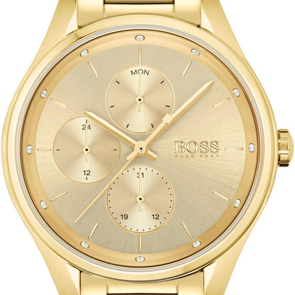 Hugo Boss Women's 1502584 Grand Course Quartz Gold-Tone Stainless Steel Watch
